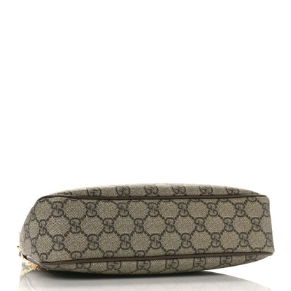Gucci GG Supreme Monogram Textured Dollar Calfskin Web Small Ophidia GG Handbag Beige Ebony New Acero 4 of 10