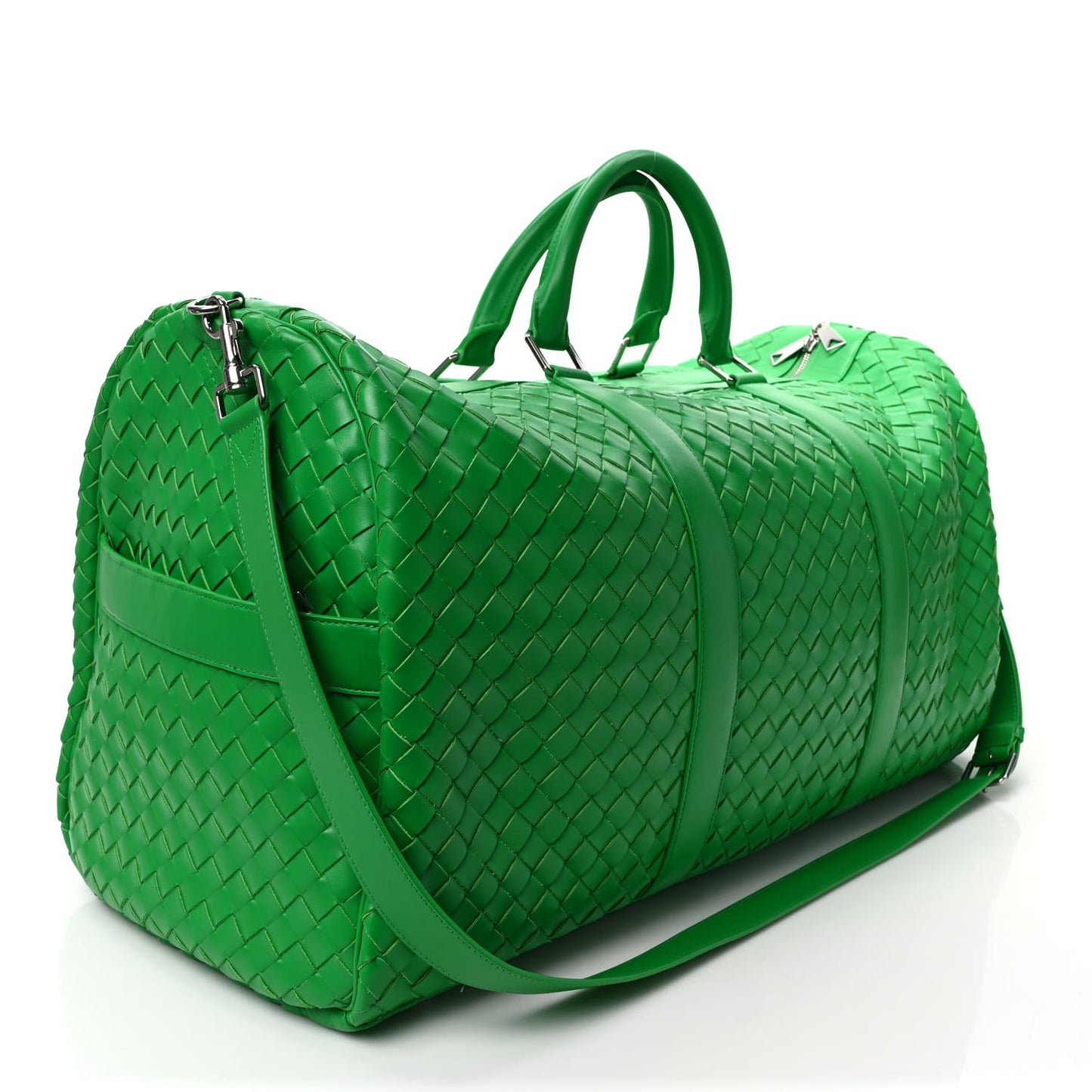 Nappa Intrecciato Large Duffle Bag Parakeet