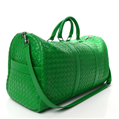 Bottega Veneta Nappa Intrecciato Large Duffle Bag Parakeet 2 of 7