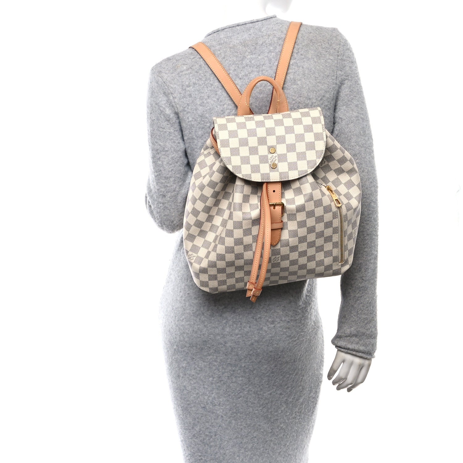 Louis Vuitton Damier Azur Sperone Backpack 2 of 11