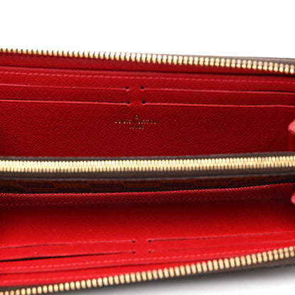 Louis Vuitton Damier Ebene Clemence Wallet Cherry 5 of 6