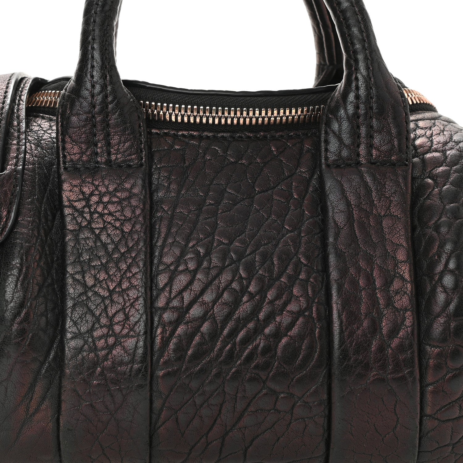 Alexander Wang Pebbled Lambskin Mini Rockie Black Rose Gold Hardware 7 of 8
