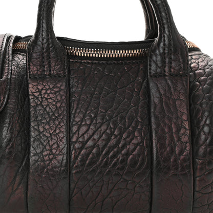 Alexander Wang Pebbled Lambskin Mini Rockie Black Rose Gold Hardware 7 of 8