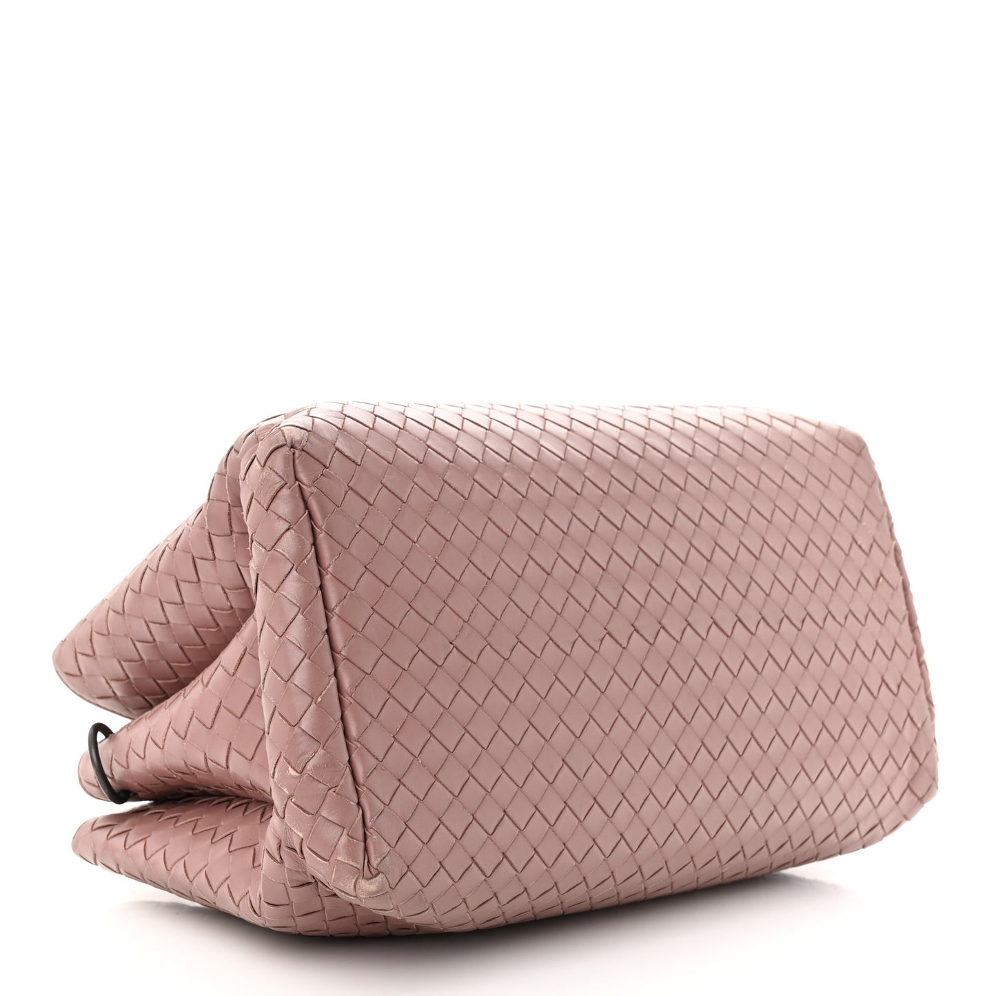 Light Calfskin Intrecciato Small Roma Deco Rose