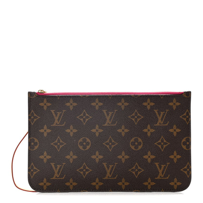 Louis Vuitton Monogram Neverfull MM GM Pochette Pivoine 1 of 11