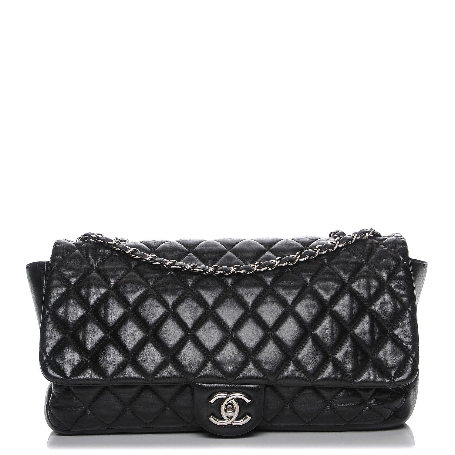 Chanel Lambskin Jumbo Coco Rain Flap Black 1 of 7