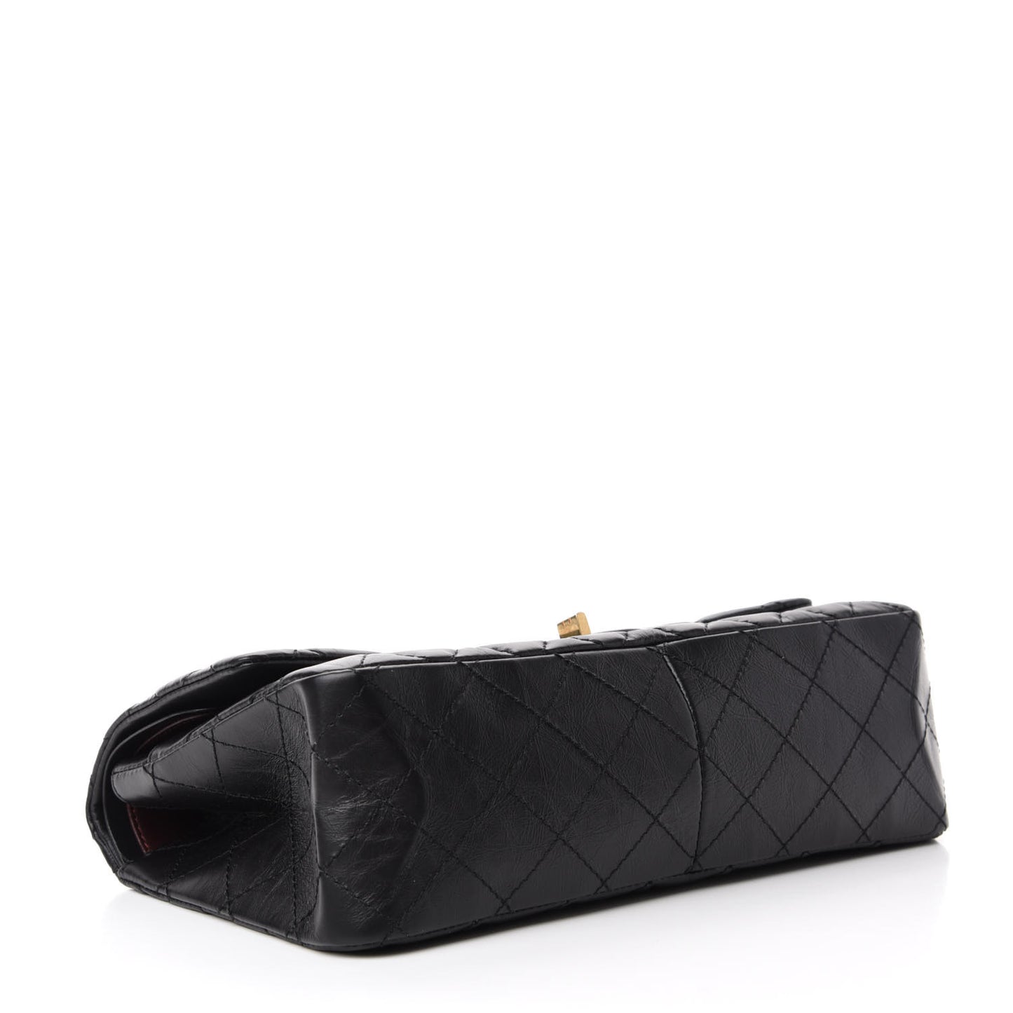 Aged Calfskin Quilted 2.55 Reissue 226 Flap Black