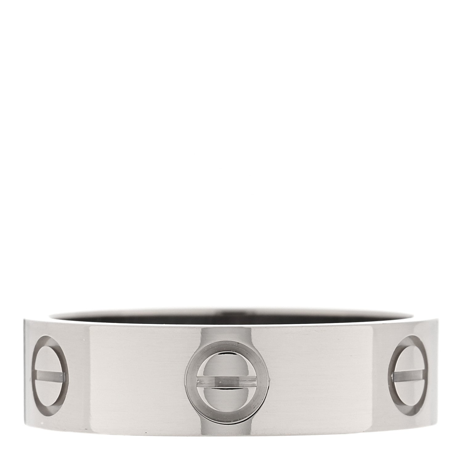 Cartier 18K White Gold 5.5mm LOVE Ring 57 8 1 of 5