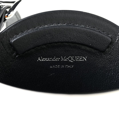 Alexander McQueen Calfskin Mini Curve Bucket Bag Black White 6 of 10