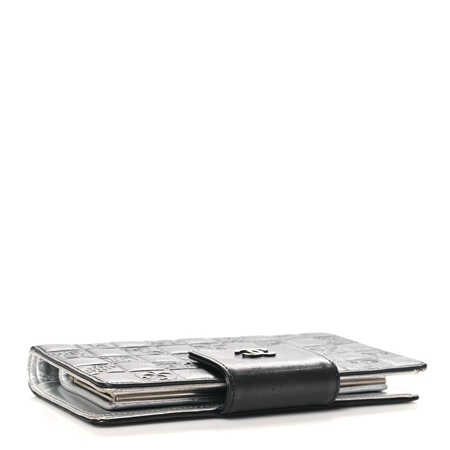 Calfskin Lucky Symbols French Wallet Black