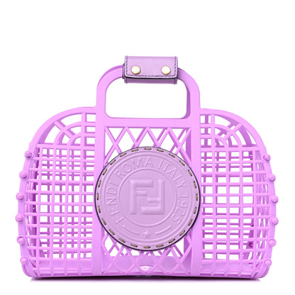 Fendi Recycled Plastic Vitello Liberty Matte Small Fendi Basket Violetta 1 of 15