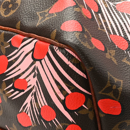 Louis Vuitton Monogram Jungle Dots Keepall Bandouliere 50 Sugar Pink Poppy 7 of 10
