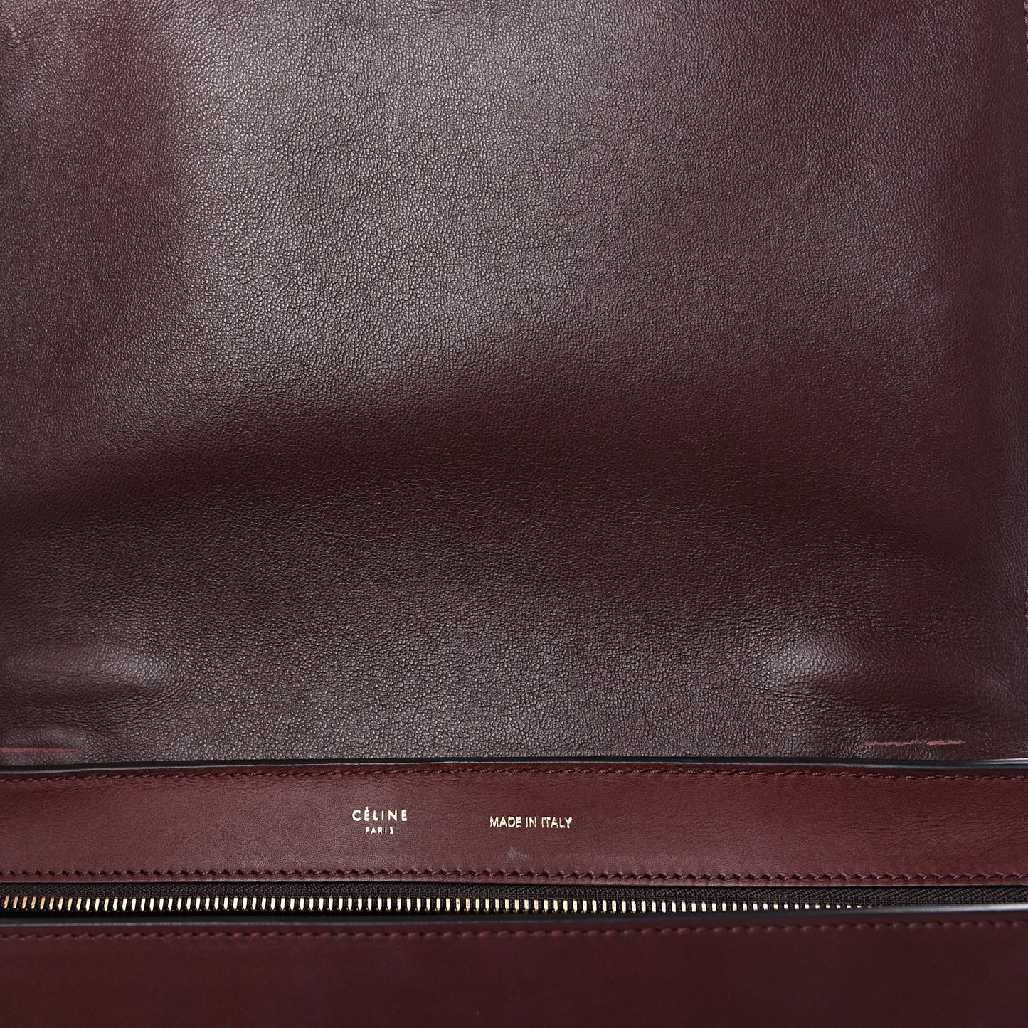 Smooth Calfskin Suede Medium Trapeze Burgundy