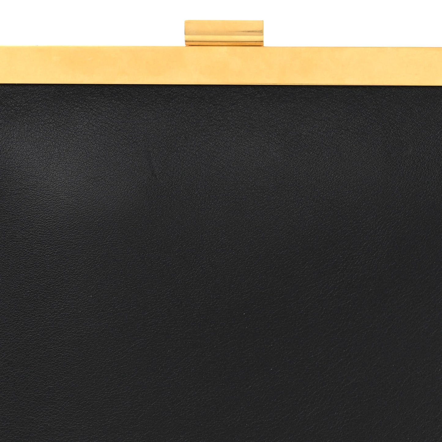 Smooth Calfskin Mini Clasp Bag Black