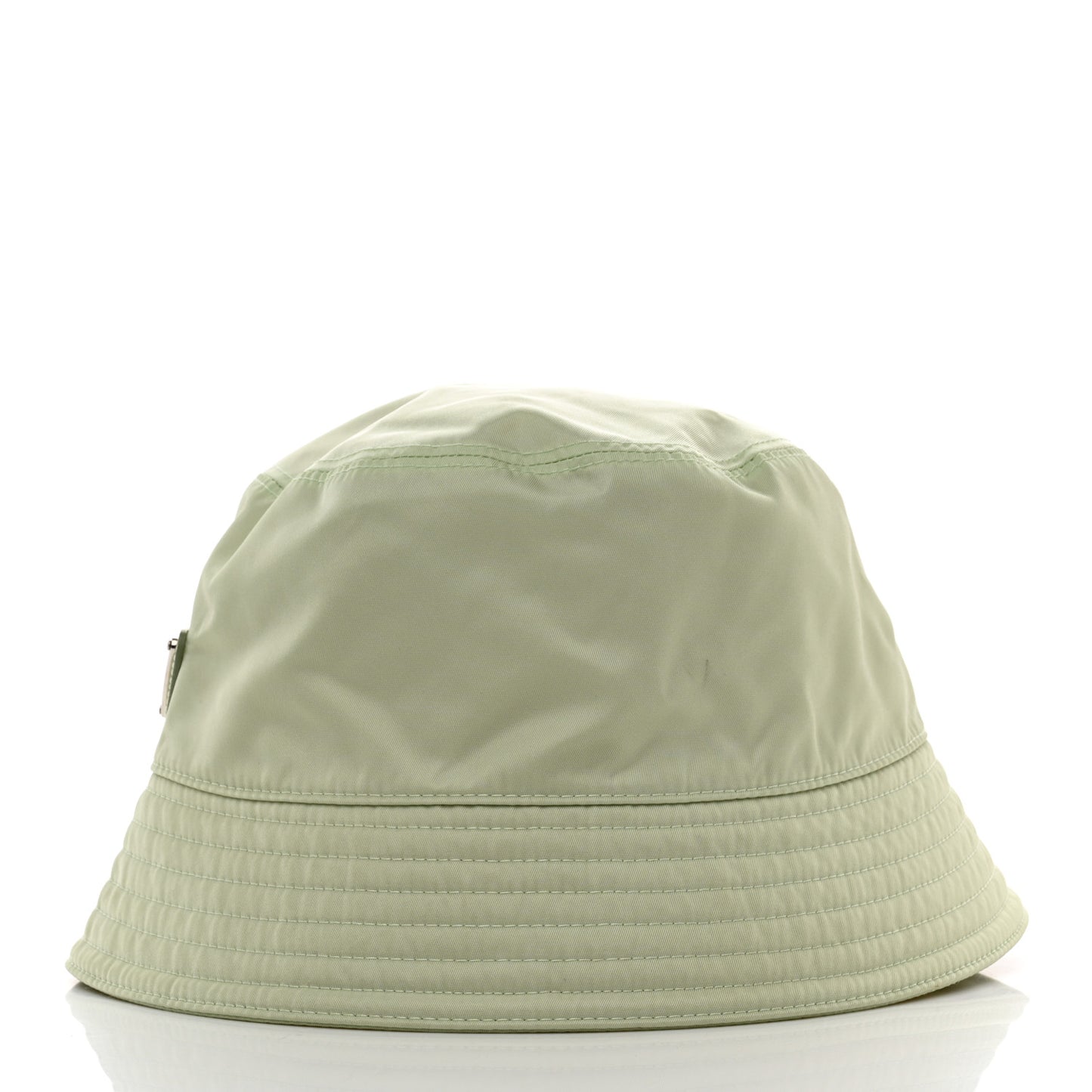 Re-Nylon Metal Triangle Logo Womens Bucket Hat L Acqua