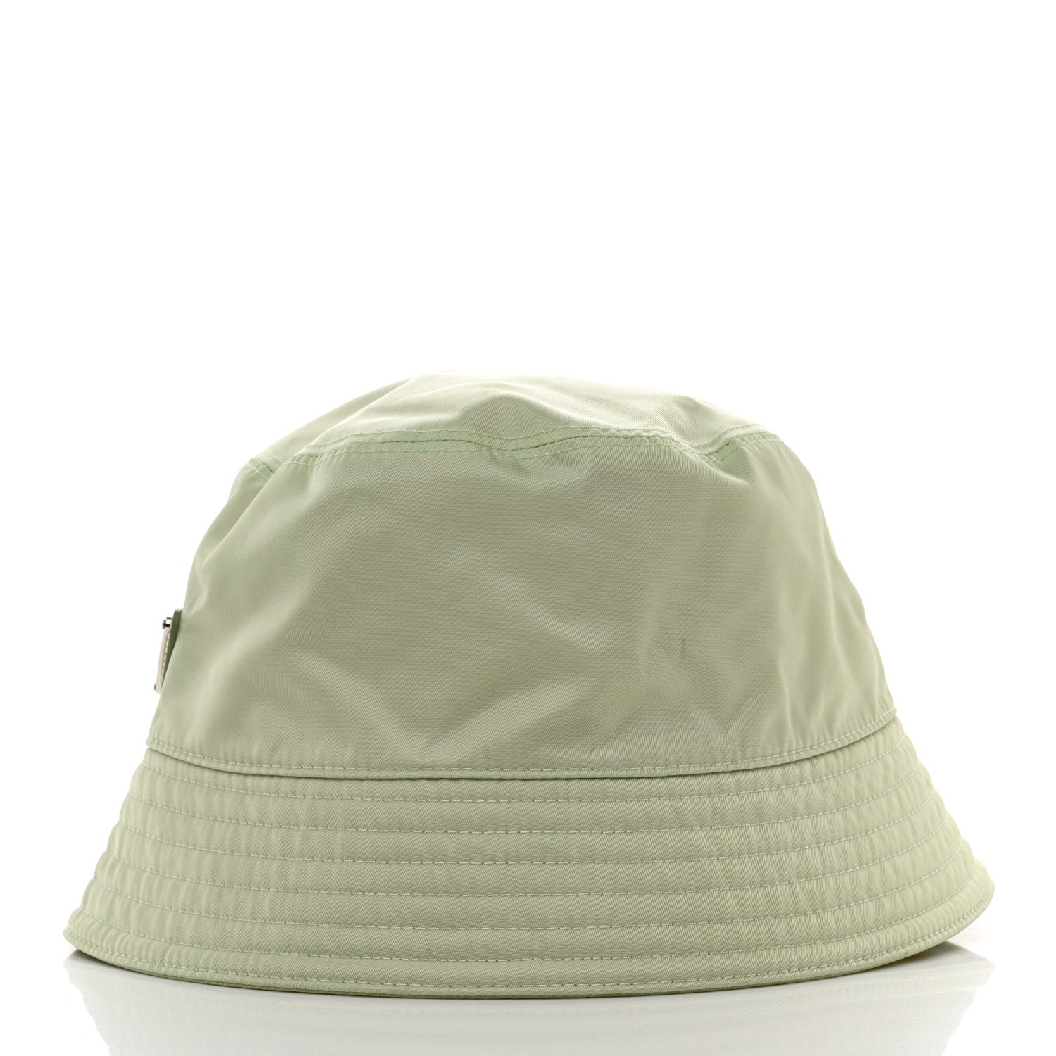 Prada Re-Nylon Metal Triangle Logo Womens Bucket Hat L Acqua 4 of 8