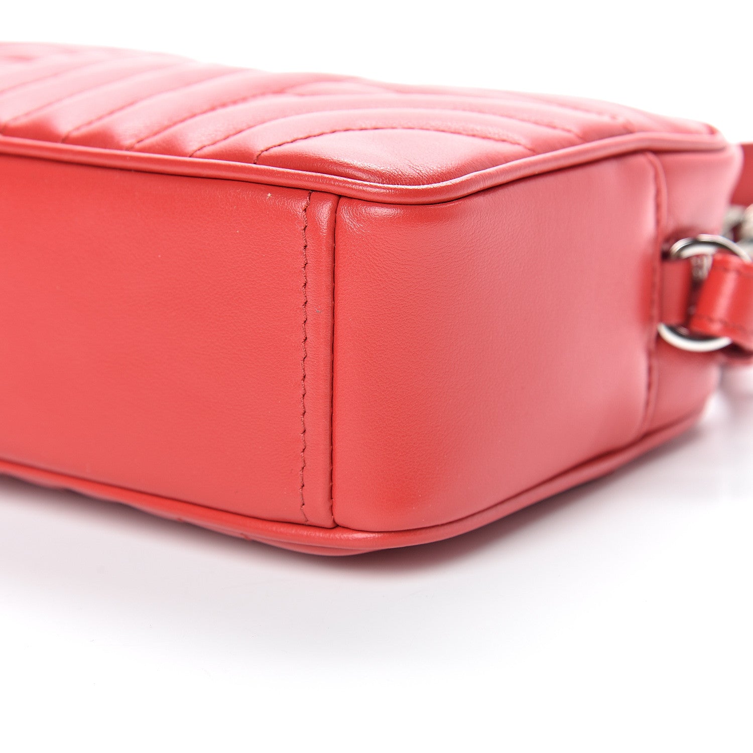 Prada Soft Calfskin Diagramme Crossbody Bag Rosso 9 of 9