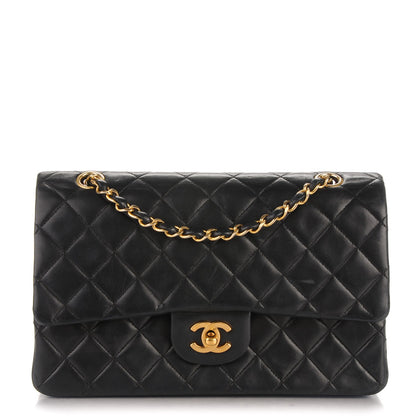 Chanel Lambskin Quilted Medium Double Flap Black 1 of 9