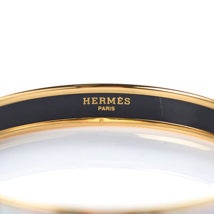 Hermes Enamel Printed Narrow Deco Dot Bracelet 65 4 of 5