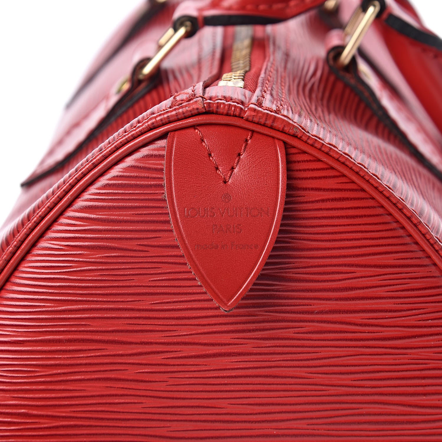 Louis Vuitton Epi Speedy 25 Castillan Red 6 of 15