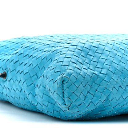 Bottega Veneta Nappa Intrecciato Maxi Convertible Tote Turquoise 10 of 11