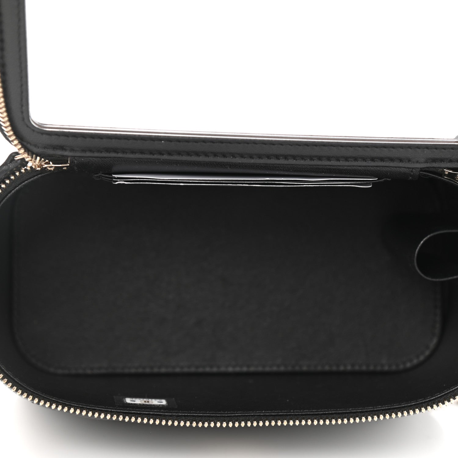 Chanel Lambskin Quilted Small Top Handle Vanity Case With Chain Black 7 of 12