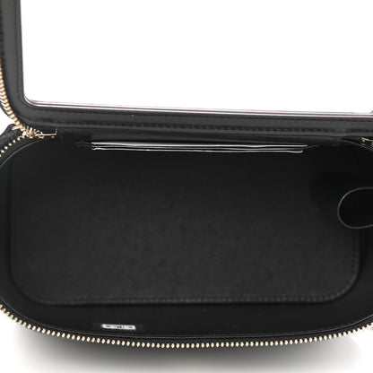 Chanel Lambskin Quilted Small Top Handle Vanity Case With Chain Black 7 of 12