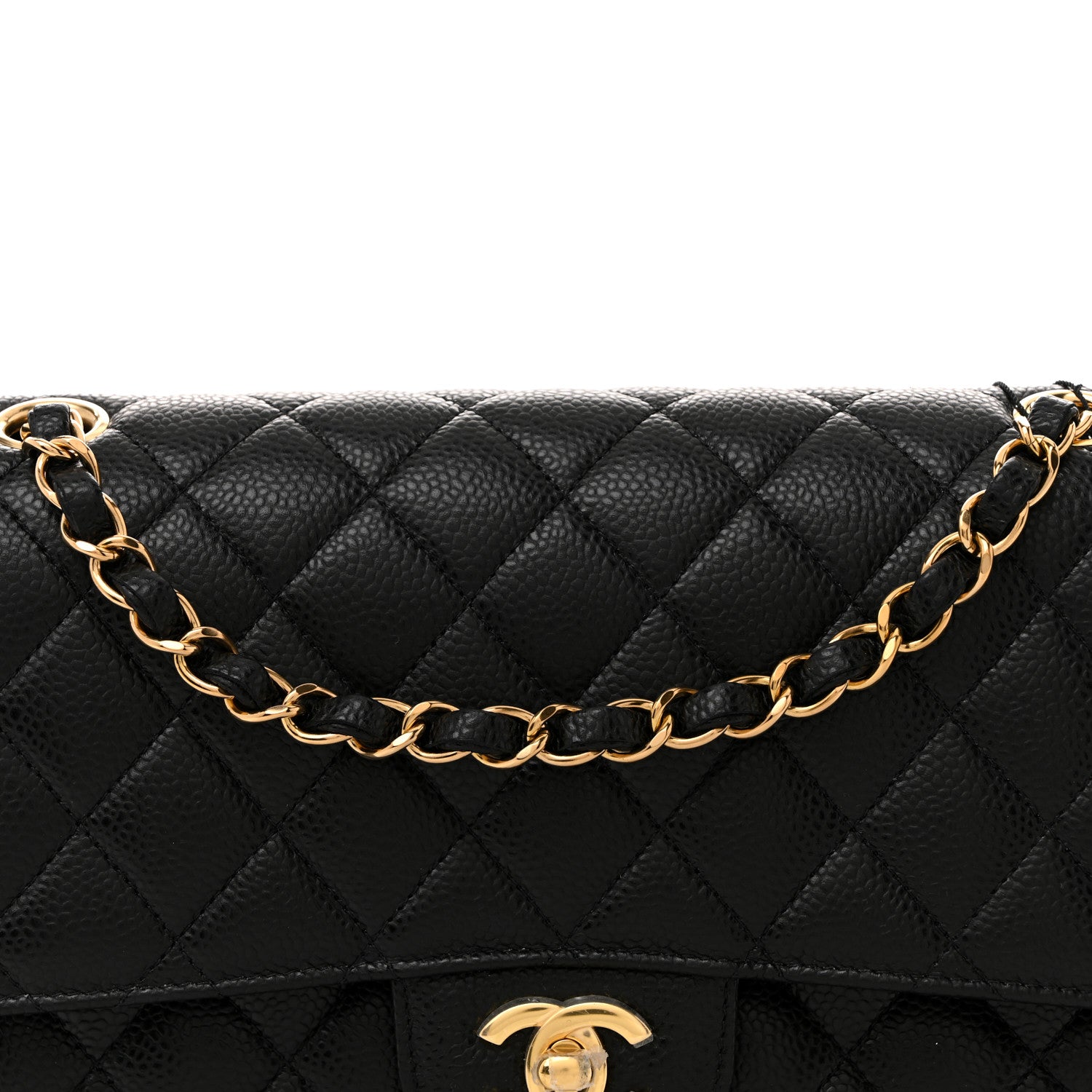 Chanel Caviar Quilted Medium Double Flap Black 8 of 11