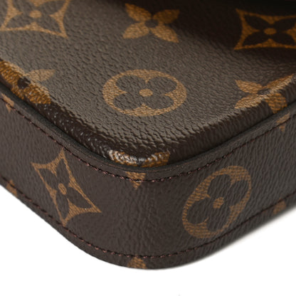 Louis Vuitton Monogram Pochette Felicie Chain Wallet Fuchsia 17 of 18