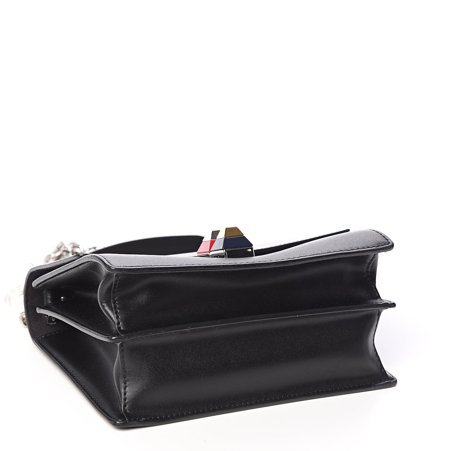 Vitello Liberty Studded Small Kan I Shoulder Bag Black Multicolor