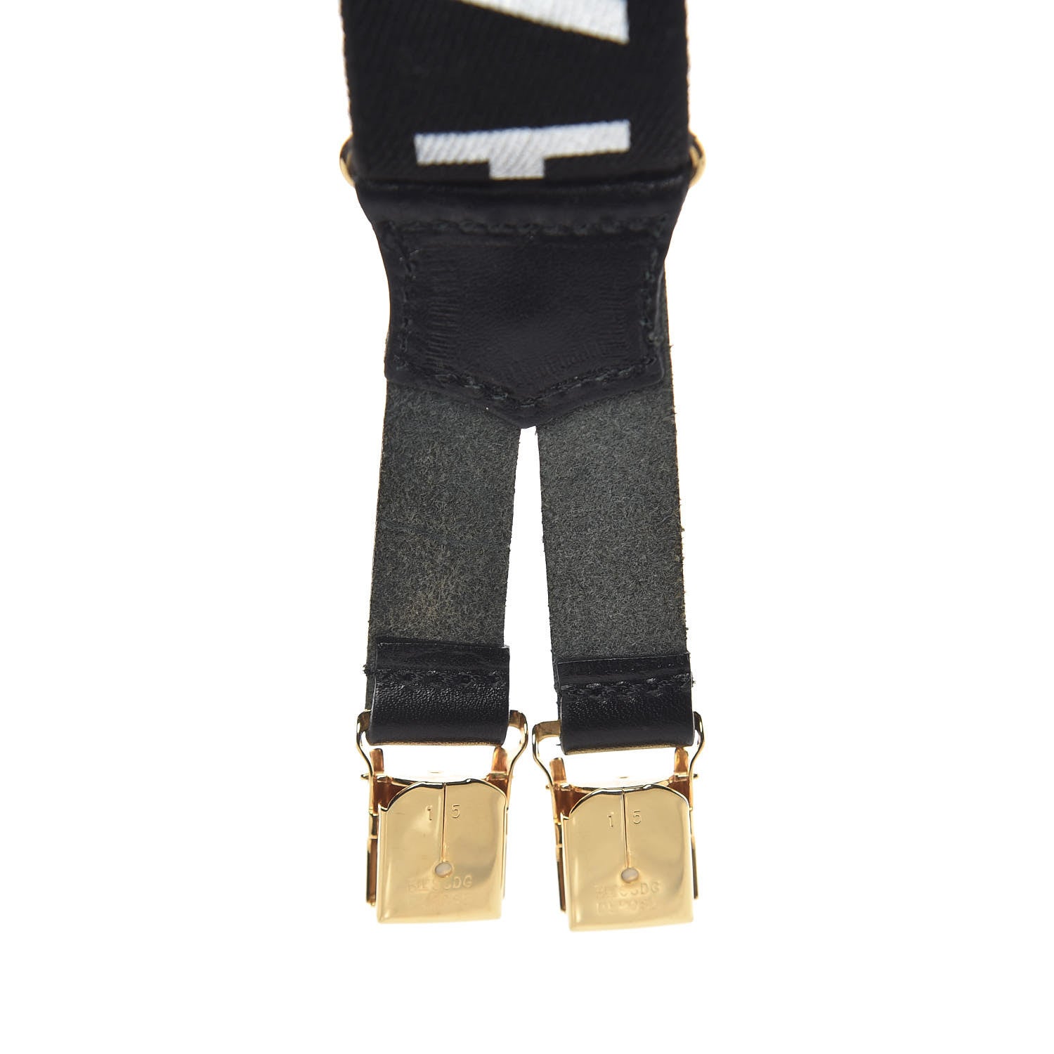 Chanel Logo Suspenders Black White 8 of 8