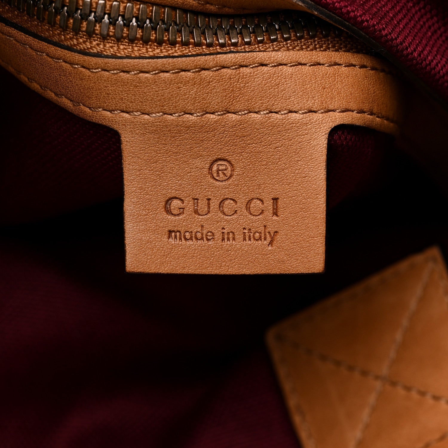 Gucci Soft Washed Calfskin Sling Duffle Biscotto 5 of 19