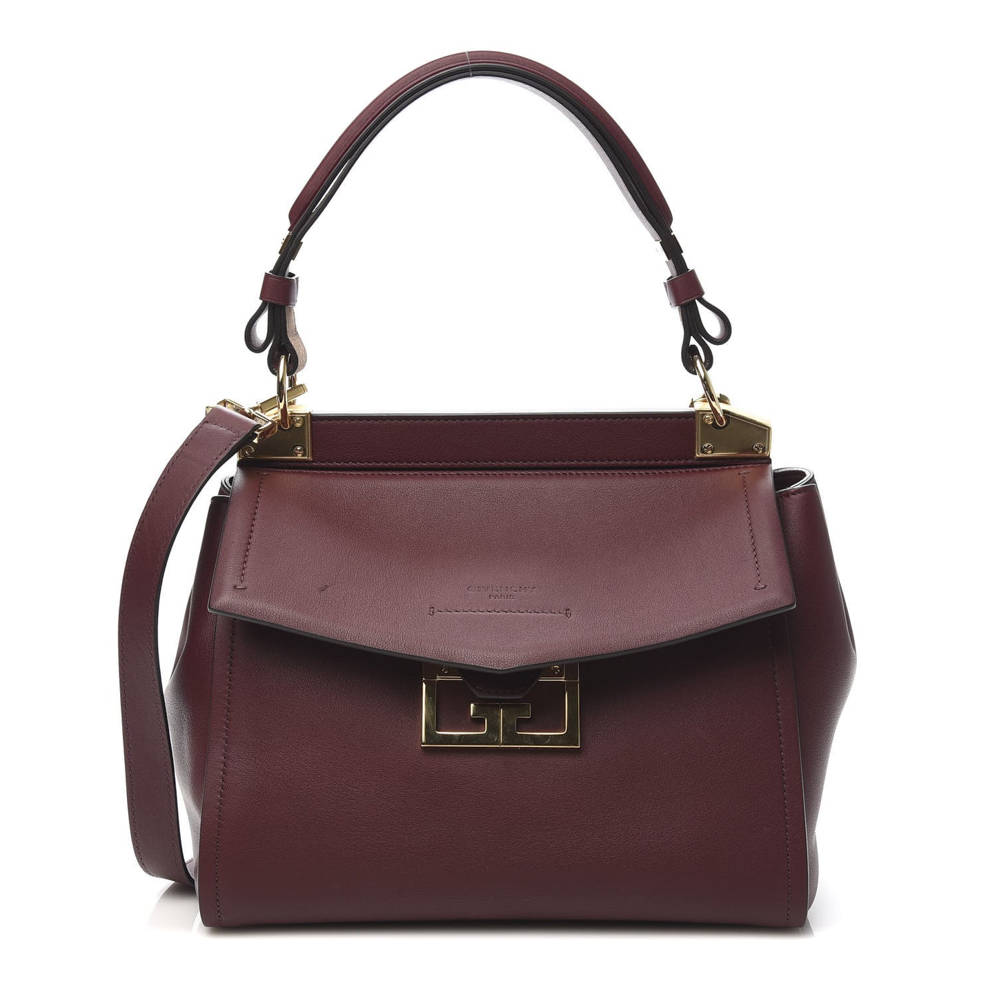 Calfskin Small Mystic Shoulder Bag Aubergine