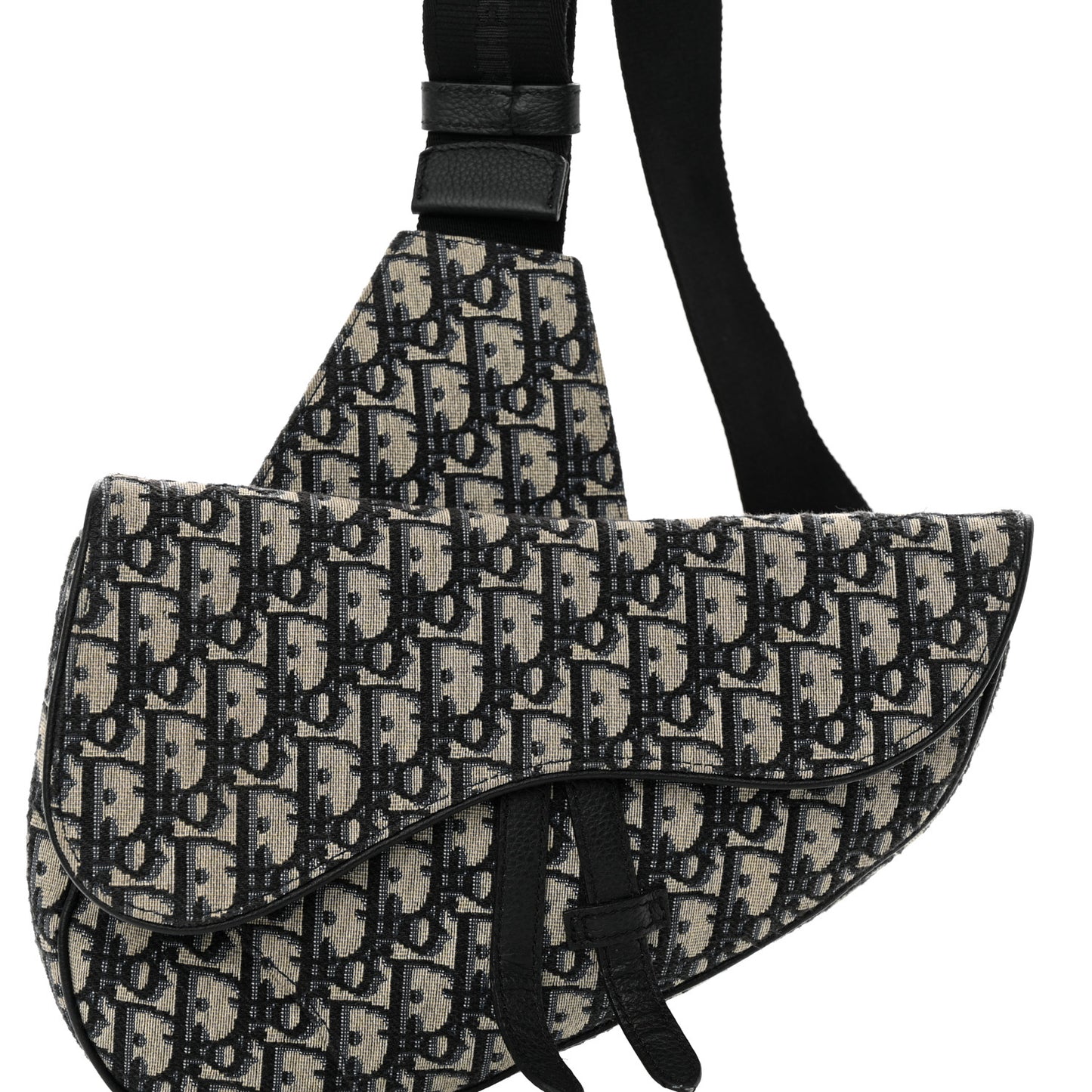 Oblique Mens Saddle Bag Blue