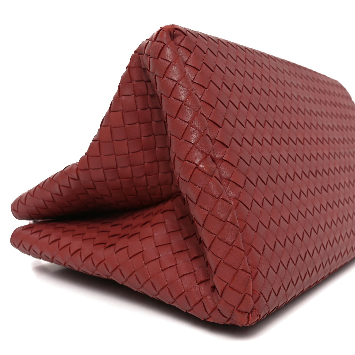 Nappa Intrecciato Medium Top Handle Tote Quarzo