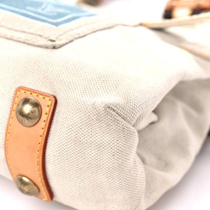 Louis Vuitton Toile Globe Shopper Cabas MM Blue 9 of 20