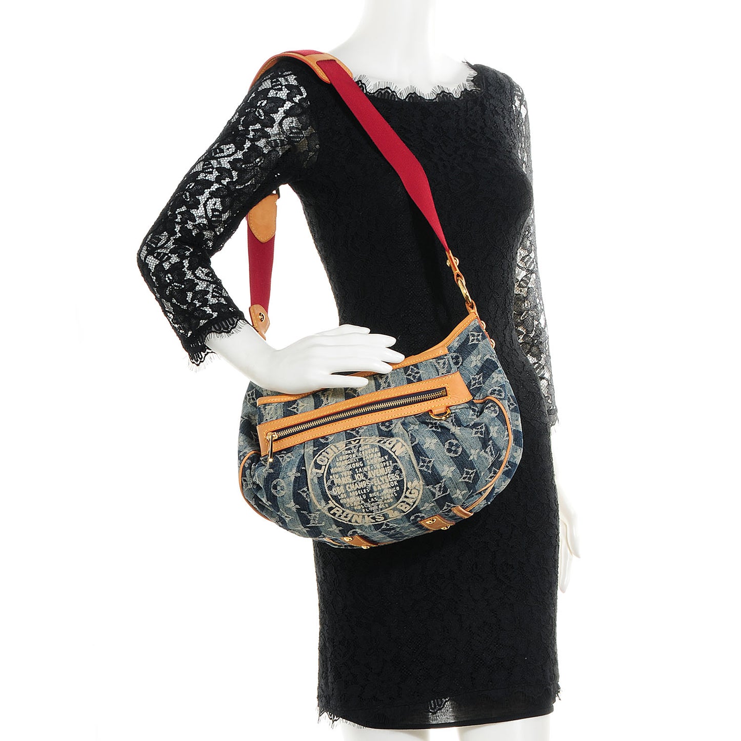 Denim Raye Porte Epaule MM