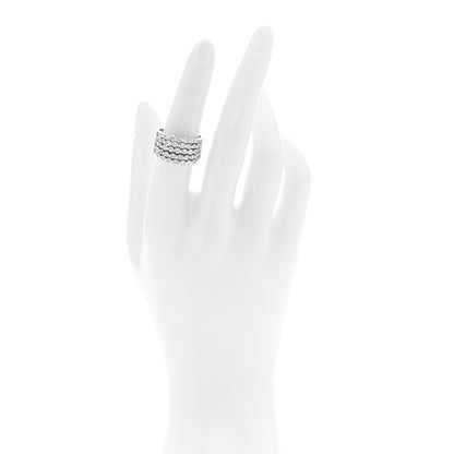 Parker & West by FASHIONPHILE 14K White Gold Diamond 1.90ctw Five Row Band Ring 53 6.25 2 of 10