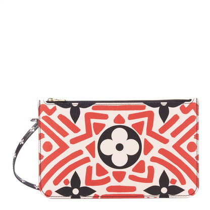 Louis Vuitton Monogram Giant Crafty Neverfull MM GM Pochette Creme Rouge Black 1 of 8