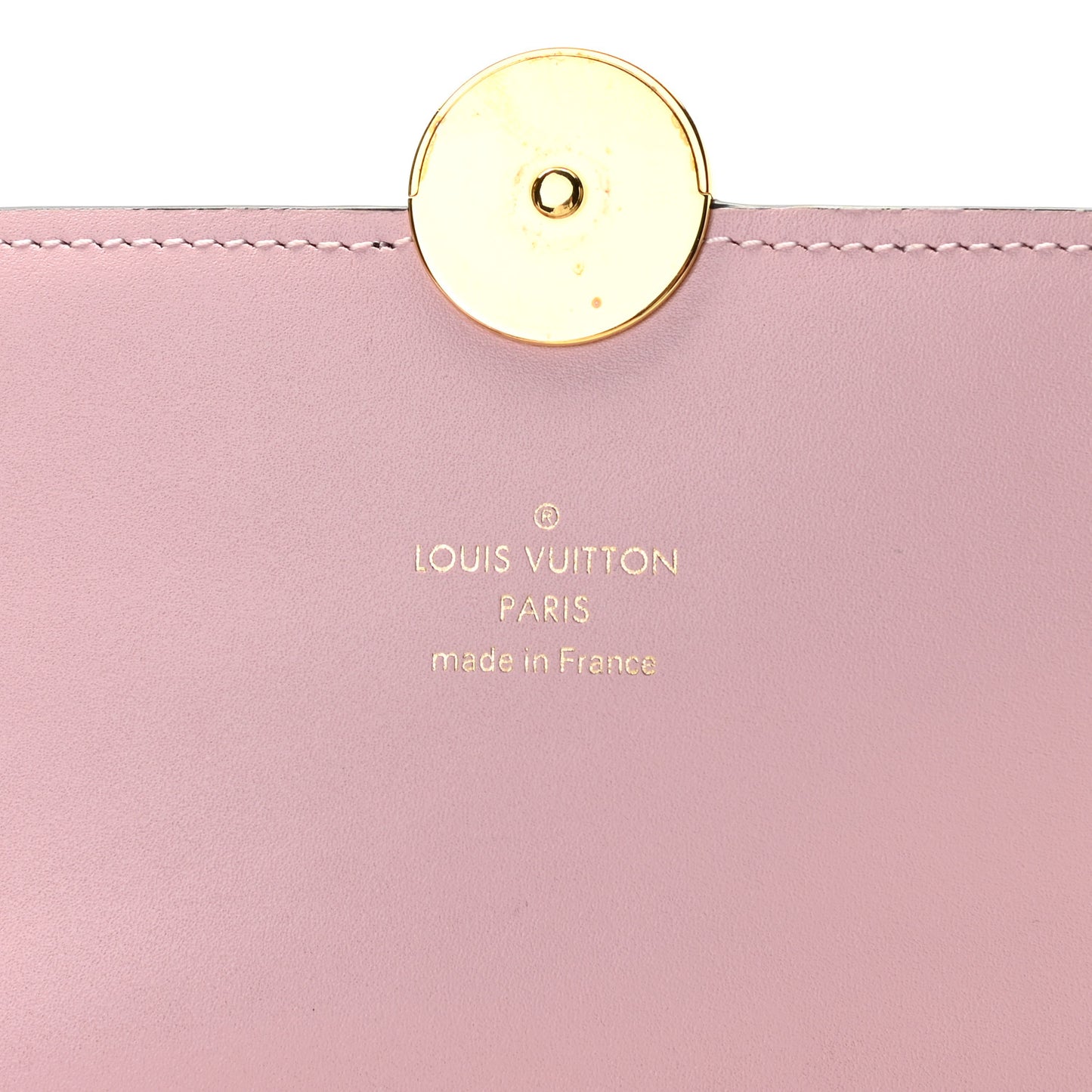 Monogram Flore Chain Wallet Rose Ballerine