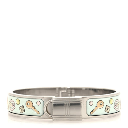 Hermes Enamel Narrow Clic Cadenas Locky Me Bracelet PM Songe Pastel 1 of 4