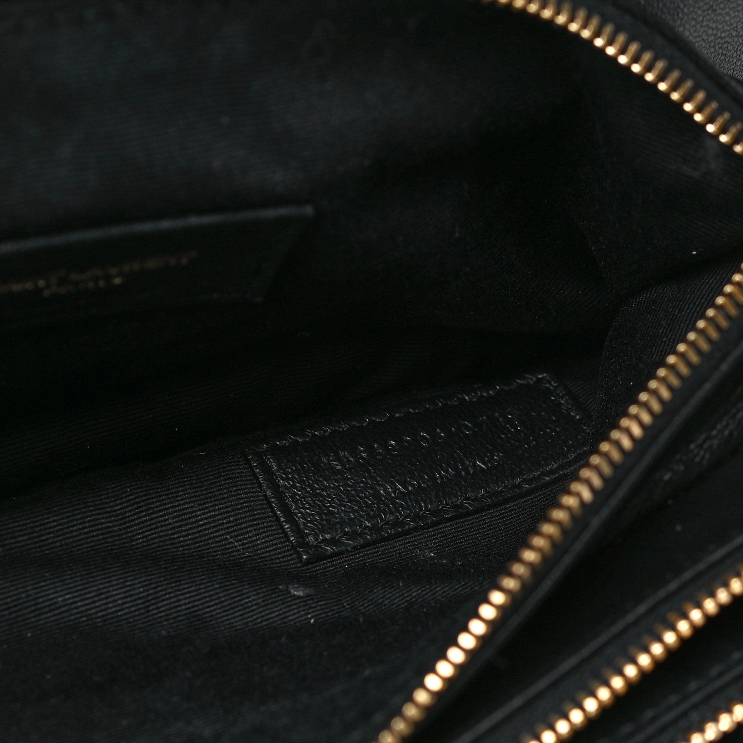 Saint Laurent Lambskin Diamond Quilted Monogram Angie Chain Bag Black 9 of 31