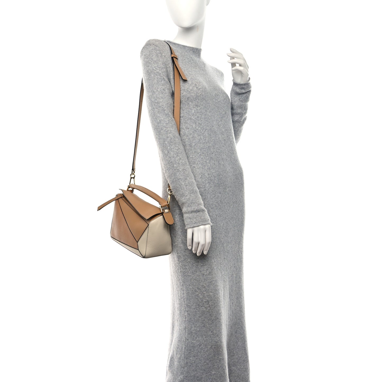 Calfskin Small Puzzle Bag Dune Warm Desert