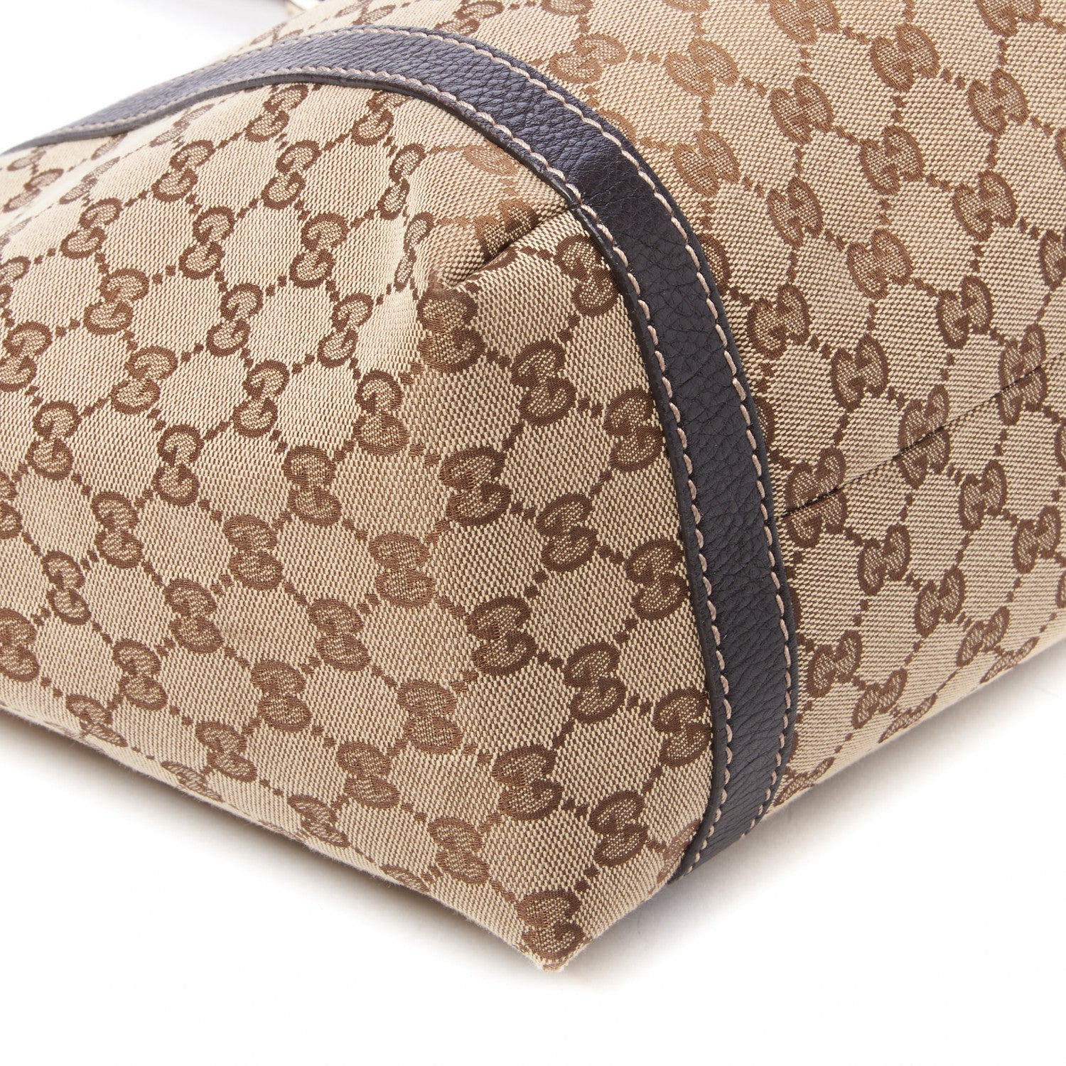 Gucci Monogram Medium New Ladies Web Tote Ebony 5 of 9