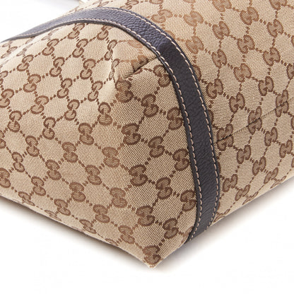 Gucci Monogram Medium New Ladies Web Tote Ebony 5 of 9