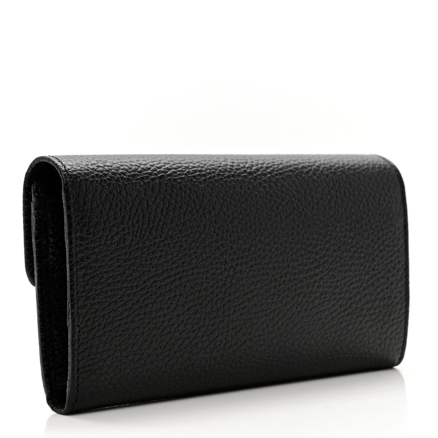 Dollar Calfskin Interlocking G Continental Wallet Black