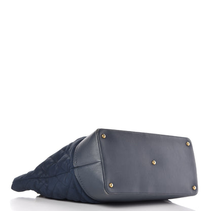 Chanel Iridescent Caviar Quilted Globe Trotter Shopping Tote Navy Blue 5 of 13