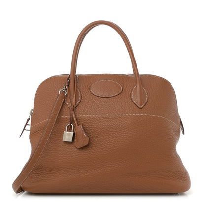 Hermes Taurillon Clemence Bolide 35 Gold 1 of 14