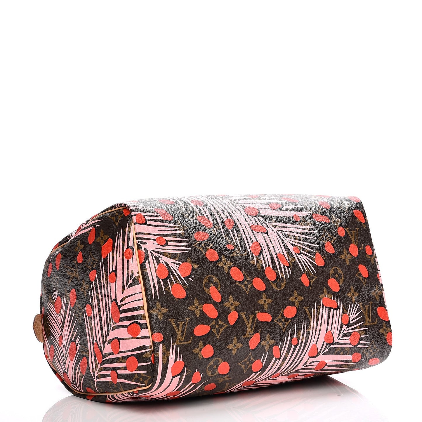 Monogram Jungle Dots Speedy 30 Sugar Pink Poppy