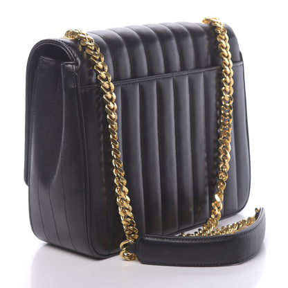 Saint Laurent Lambskin Matelasse Monogram Large Vicky Chain Bag Black 2 of 12